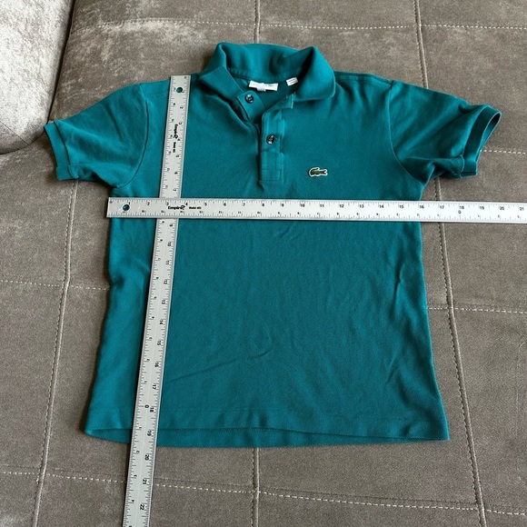 Lacoste Kids Polo Shirt in Aqua - Picture 7 of 8